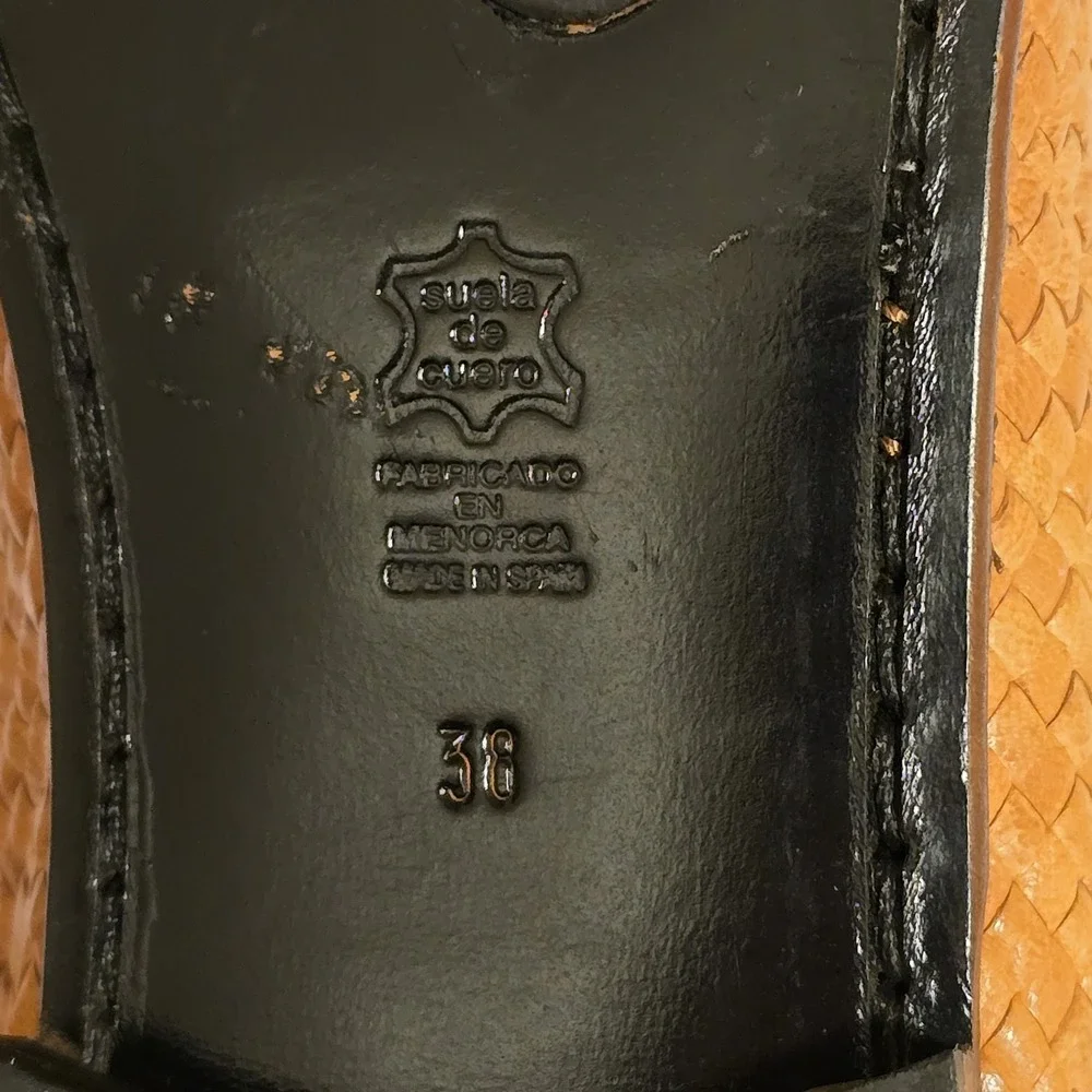 PONS QUINTANA for BERGDORF GOODMAN Womens‎ Leather Mule Slides Sandals 38 / US 8
